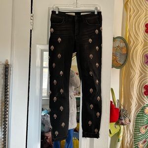 anthropologie embellished jeans